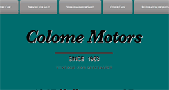 Desktop Screenshot of colomemotors.com
